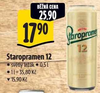 Staropramen 12, 0,5 l