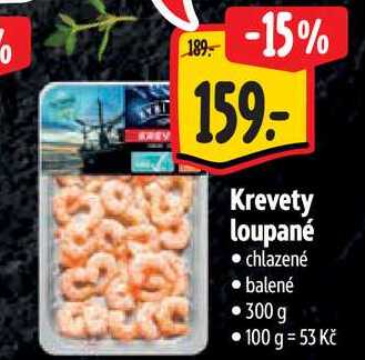  Krevety loupané 300 g