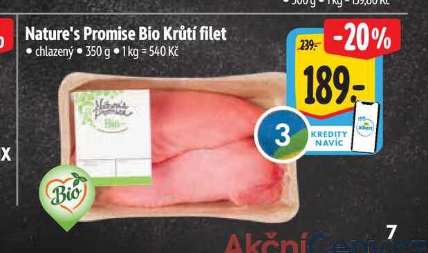 Nature's Promise Bio Krůtí filet  350 g