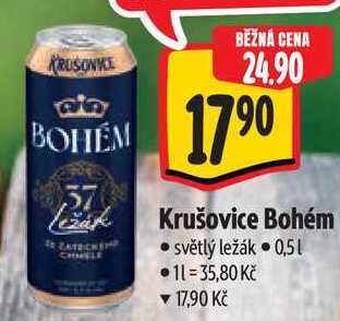 Krušovice Bohém, 0,5 l