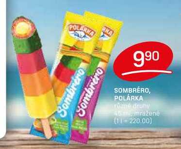 SOMBRERO, POLÁRKA různé druhy 45 ml