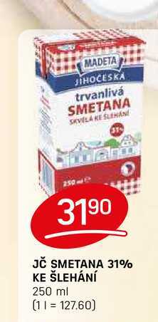 JČ SMETANA 31% KE ŠLEHÁNÍ 250 ml 
