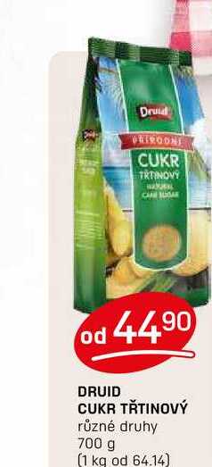 DRUID CUKR TŘTINOVÝ různé druhy 700 g 