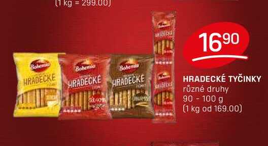 HRADECKÉ TYČINKY 90-100g