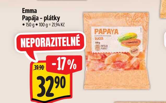 Emma Papája - plátky 150 g 