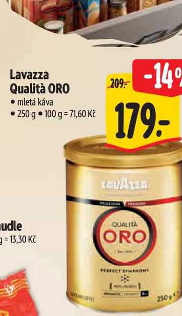 Lavazza Qualità ORO mletá káva  250 g 