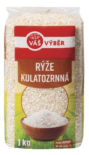 VÁŠ VÝBĚR Rýže kulatozrnná, 1 kg