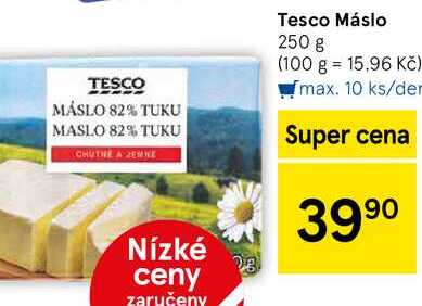 Tesco Máslo, 250 g 