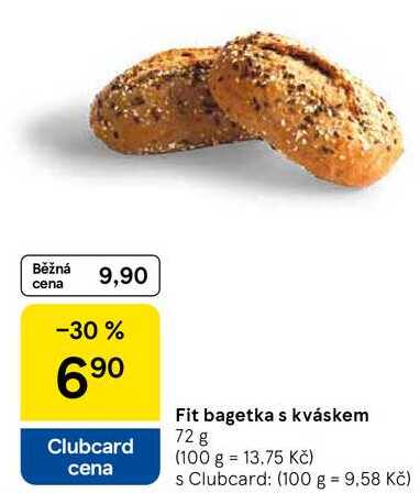 Fit bagetka s kváskem, 72 g