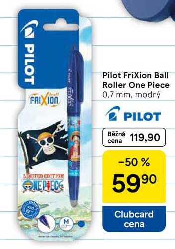 Pilot Frixion Ball Roller One Piece, 0.7 mm. modrý  