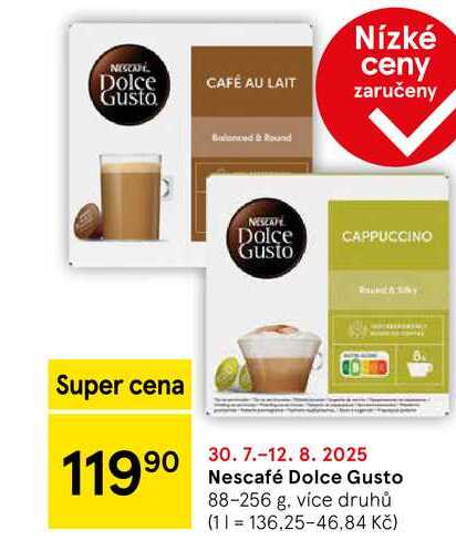 Nescafé Dolce Gusto, 88-256 g, více druhů 