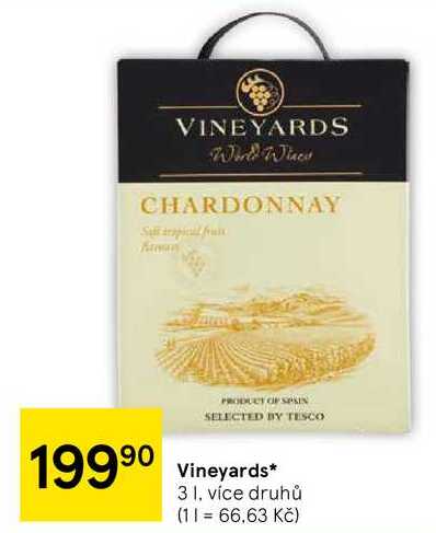 Vineyards, 3 l, více druhů  