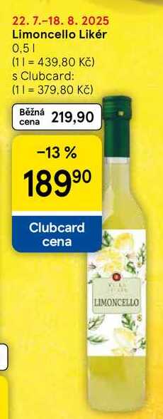 Limoncello Likér, 0.5 l