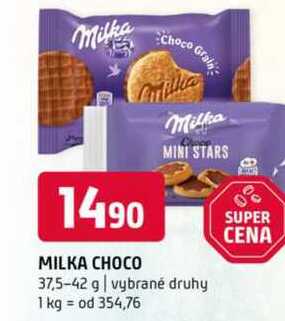 Milka Choco 37,5-42 g vybrané druhy