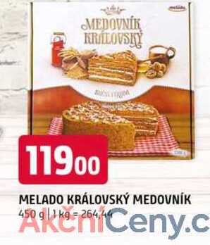 MELADO KRÁLOVSKÝ MEDOVNÍK 450 g 