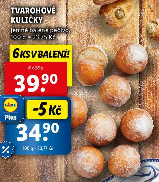 TVAROHOVÉ KULIČKY, 6x 28 g