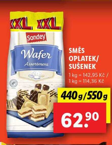 SMĚS OPLATEK/SUŠENEK, 440 g/550 g