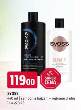 SYOSS 440 ml šampón a balzām vybrané druhy 