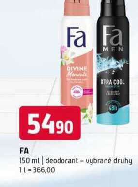 Fa 150 ml deodorant vybrané druhy