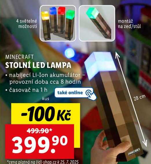 STOLNÍ LED LAMPA 