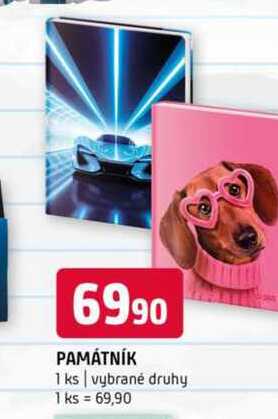 PAMÁTNÍK 1 ks vybrané druhy 