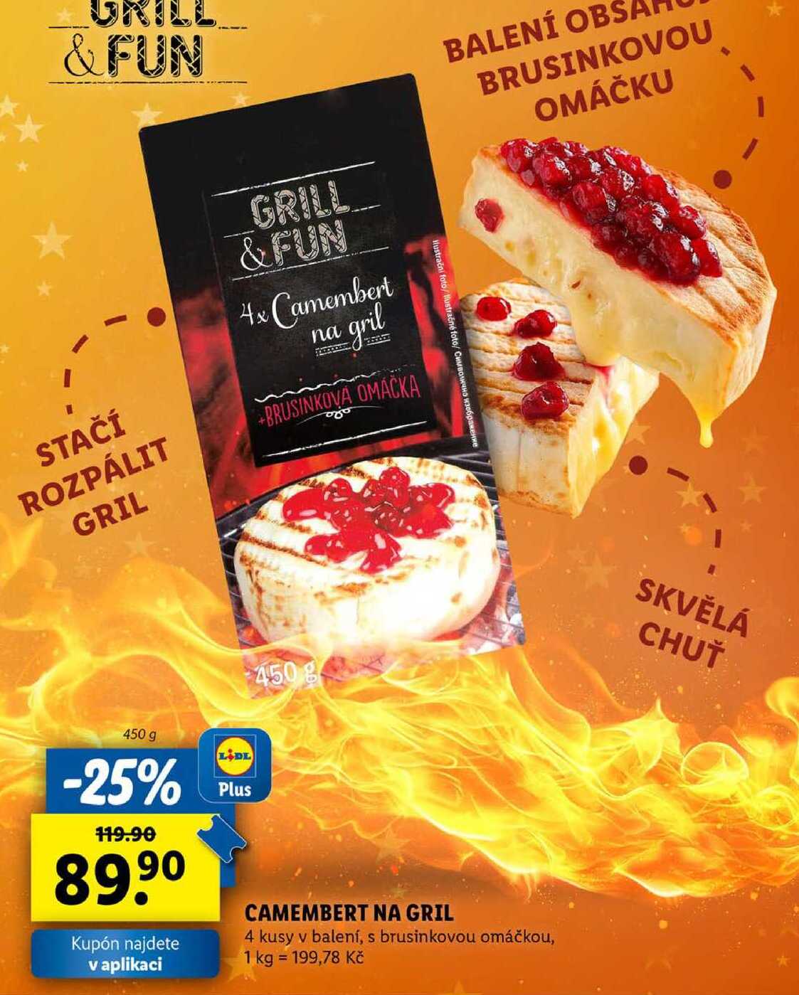 CAMEMBERT NA GRIL, 450 g