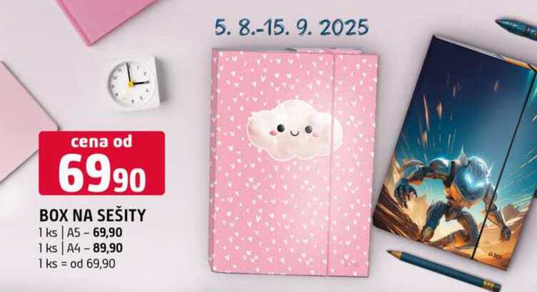 BOX NA SEŠITY 1 ks A5 