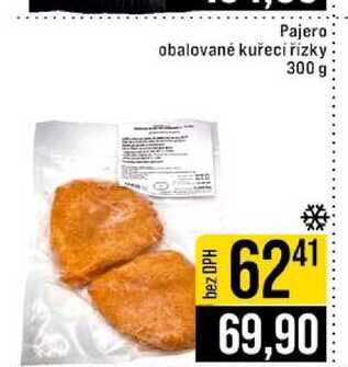Pajero obalované kuřecí řízky 300 g