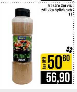 Gastro Servis zálivka bylinková 1l