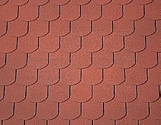 ONDULINE ASFALTOVÝ ŠINDEL BARDOLINE CLASSIC BOBROVKA, ČERVENÁ, 2 M2