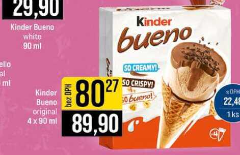 Kinder Bueno original 4 x 90 ml 
