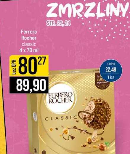 Ferrero Rocher classic 4 x 70 ml