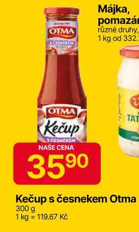 OTMA Kečup s česnekem 300 g 
