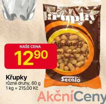 Křupky různé druhy, 60 g