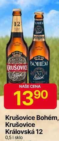 Krušovice Královská 12 0,5 1 sklo 