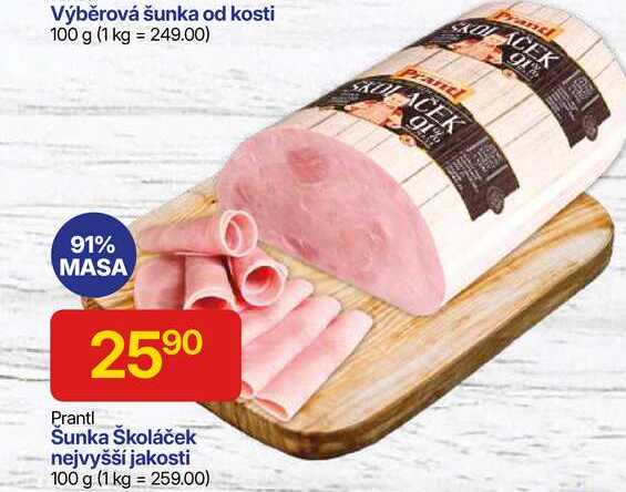 Výběrová šunka od kosti 100 g 