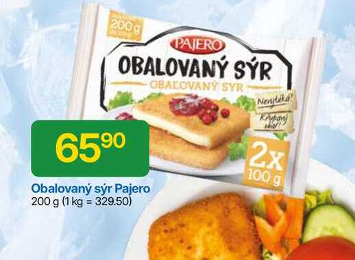 Pajero Obalovaný sýr zmrazený 200g