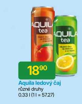 Aquila ledový čaj různé druhy 0.33l