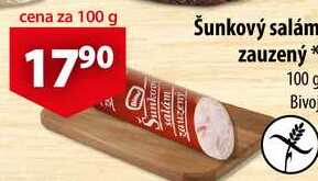 Šunkový salám zauzený, 100 g   