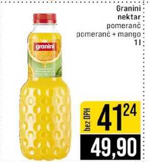 Granini nektar pomeranč pomeranč + mango 1l