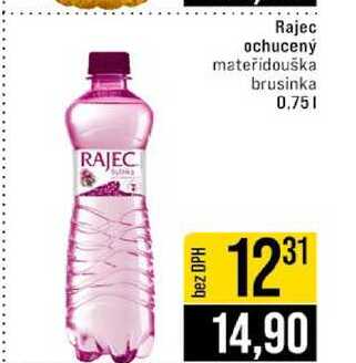 Rajec ochucený mateřídouška brusinka 0,75l