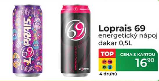 Loprais 69 energetický nápoj dakar 0,5L 