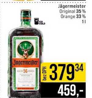 Jägermeister Original 35% Orange 33% 1l