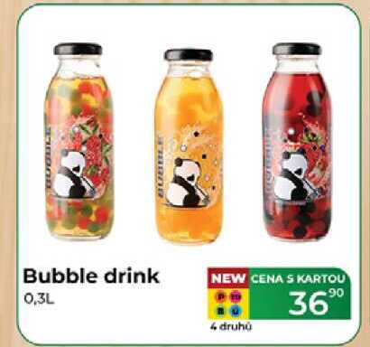 Bubble drink 0,3L NEW CENA S KARTOU 3690 4 druhú 