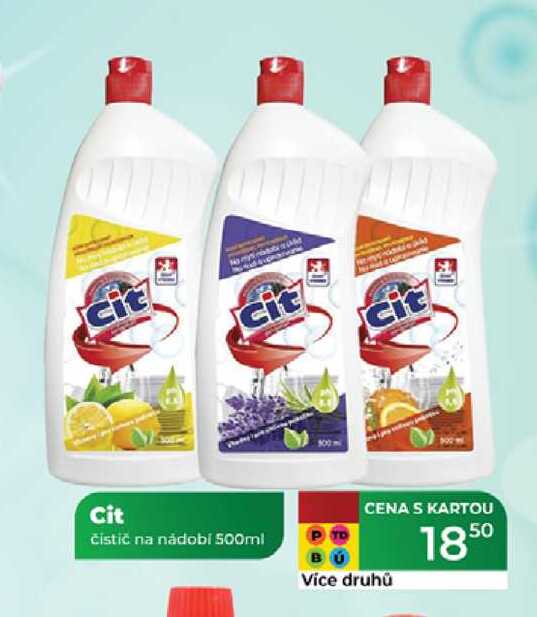 Cit čistič na nádobí 500ml 