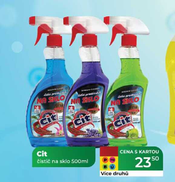 Cit čistič na sklo 500ml 