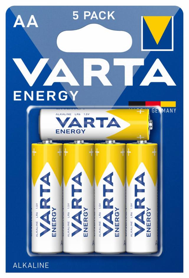 VARTA Alkalické baterie AA 5 kusů v balení