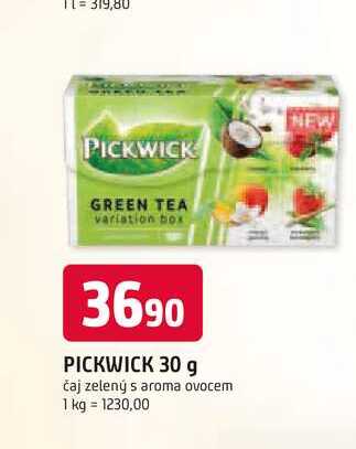 PICKWICK 30 g čaj zelený s aroma ovocem 