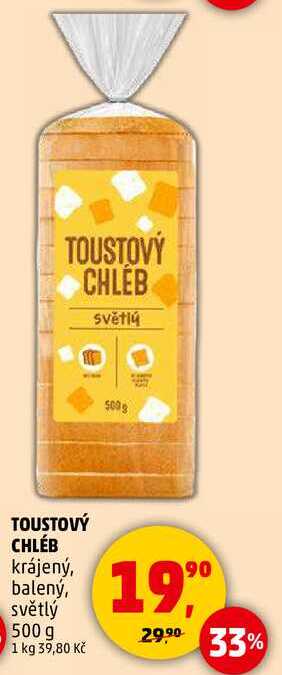 TOUSTOVÝ CHLEB světlý, 500 g