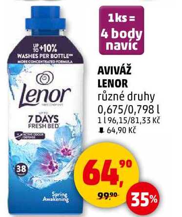 LENOR aviváž různé druhy, 0,675/0,798 l